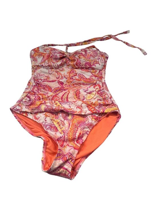 Lauren Ralph Lauren Other - Lauren Ralph Lauren Paisley Bandeau One Piece Womens Swimsuit Ruched Padded Cups